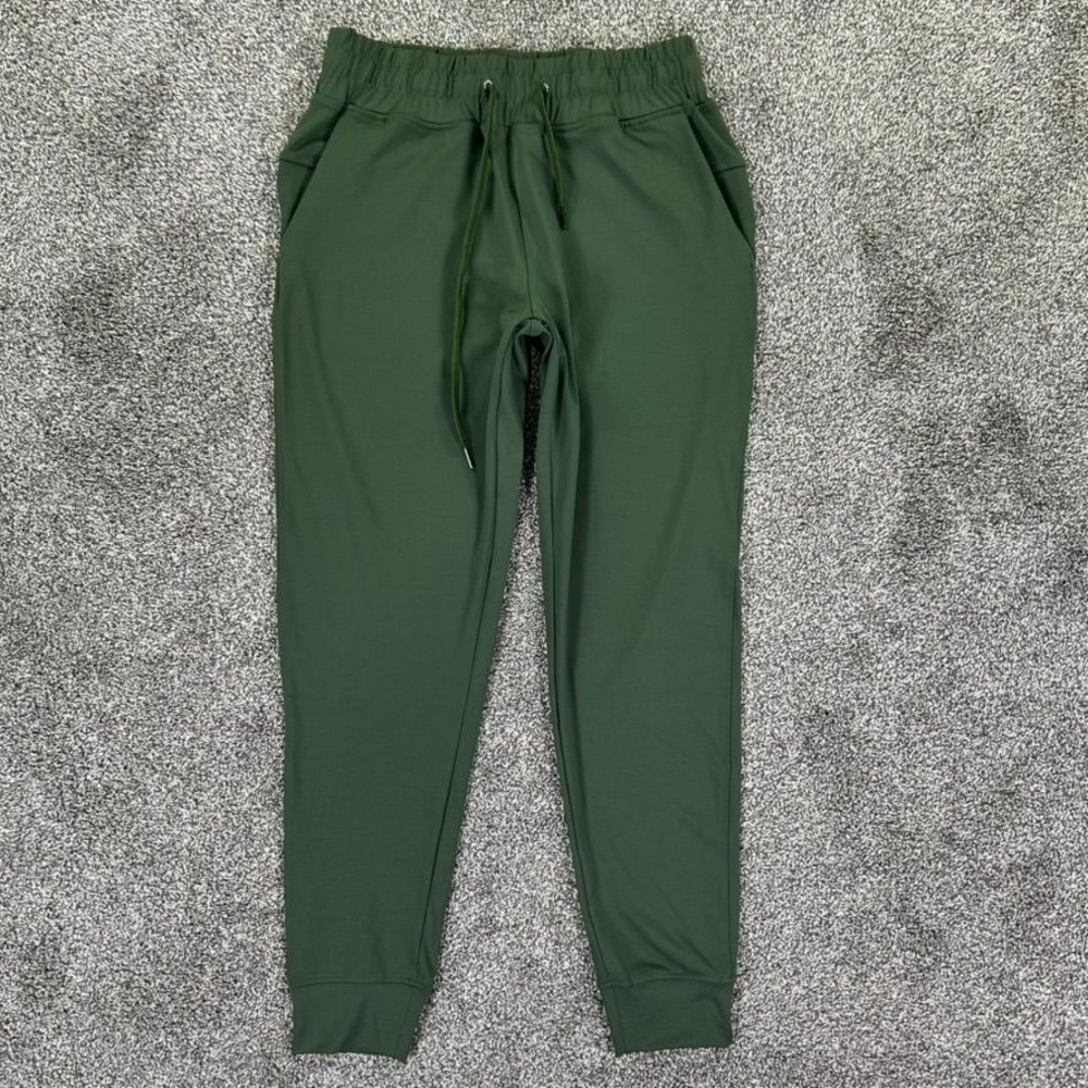 Barbell Apparel Jogger Pants Mens Medium Green Athleisure Workout Train Gym